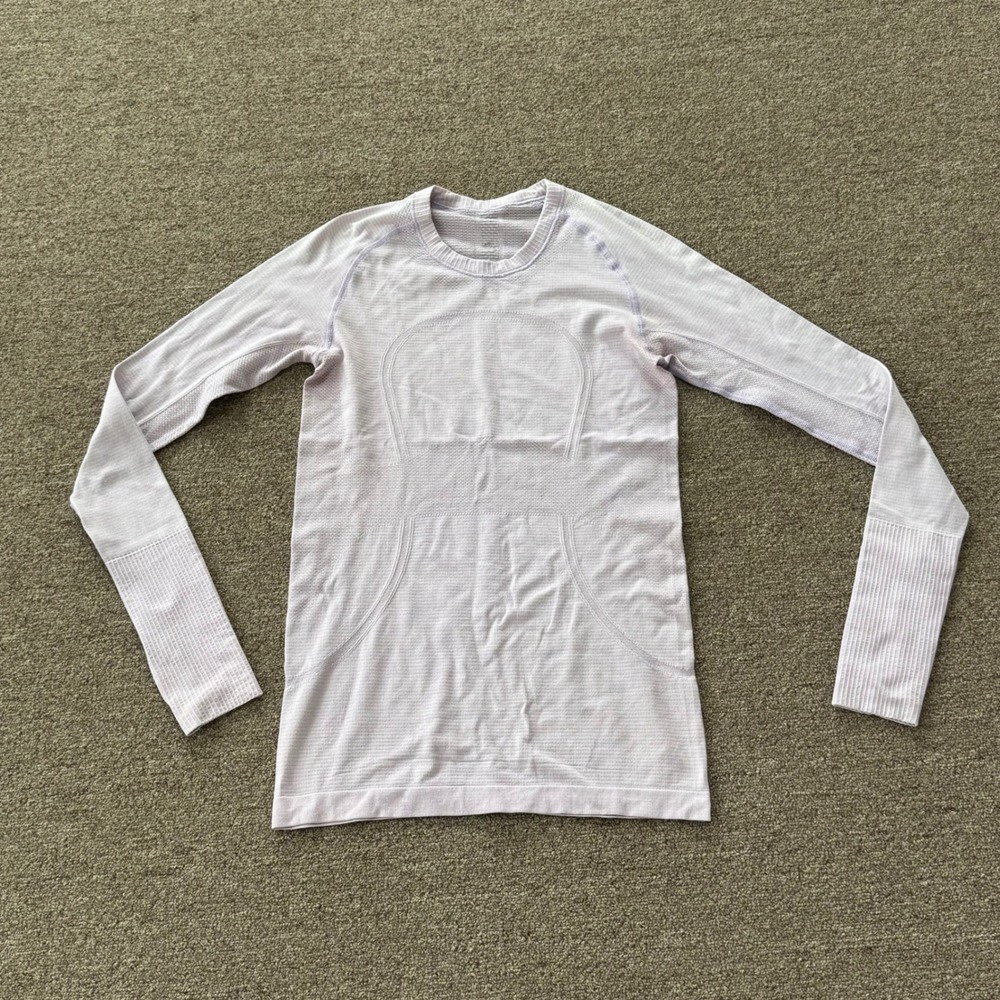 Lululemon Swiftly Tech Long Sleeve 2.0 Lavender Purple Athletic Top Women Size 4